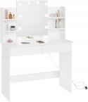 TALETKA Z ŻARÓWKAMI LED woltu 90 x 40 x 135 cm biała