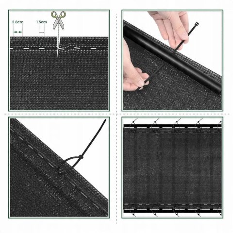 OSŁONA OGRODZENIOWA ekran zaciemniający 1x20 m 280 g/m² HDPE WOLTU OSŁONA OGRODZENIOWA ekran zaciemniający 1x20 m 280 g/m² HDPE WOLTU