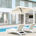 PARASOL OGRODOWY WOLTU 200 X 120 x 245cm beżowy