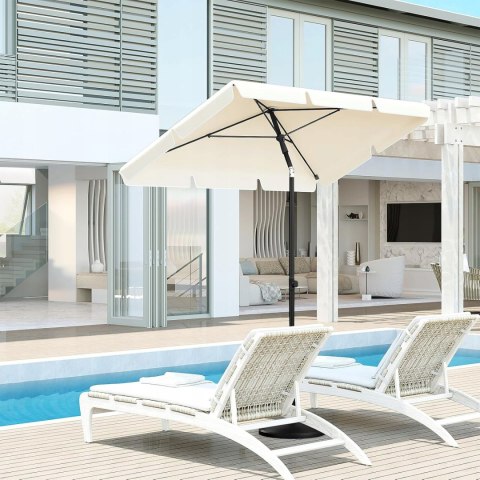 PARASOL OGRODOWY WOLTU 200 X 120 x 245cm beżowy PARASOL OGRODOWY WOLTU 200 X 120 x 245cm beżowy