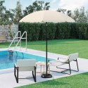 PARASOL PLAŻOWY ogrodowy tarasowy Woltu beżowy 155 cm