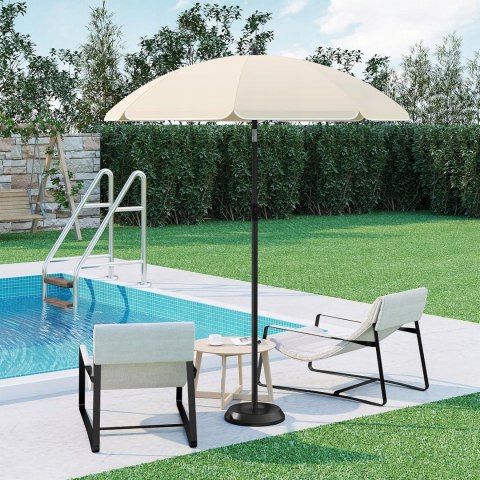 PARASOL PLAŻOWY ogrodowy tarasowy Woltu beżowy 155 cm PARASOL PLAŻOWY ogrodowy tarasowy Woltu beżowy 155 cm