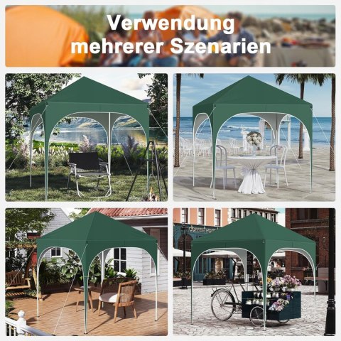 PAWILON OGRODOWY NAMIOT UV 50+ POP UP PE ZIELONY 2 x 2 x 2,4 M OGRÓD WOLTU PAWILON OGRODOWY NAMIOT UV 50+ POP UP PE ZIELONY 2 x 2 x 2,4 M OGRÓD WOLTU