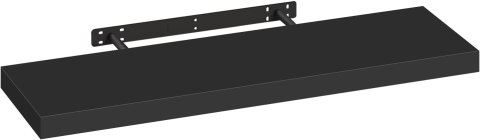 PÓŁKA WISZĄCA lewitująca płyta MDF 80 x 23 cm eSituro czarna PÓŁKA WISZĄCA lewitująca płyta MDF 80 x 23 cm eSituro czarna