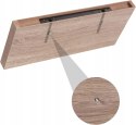 Półka ścienna wisząca pływająca płyta MDF Eugad 50 x 22,9 cm dąb naturalny