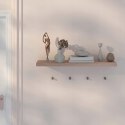 Półka ścienna wisząca pływająca płyta MDF Eugad 50 x 22,9 cm dąb naturalny