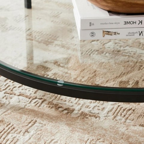 STOLIK KAWOWY OKRĄGŁY IMITACJA MARMURU 80 x 80 x 45 cm STOLIK KAWOWY OKRĄGŁY IMITACJA MARMURU 80 x 80 x 45 cm