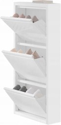 SZAFKA NA BUTY woltu 50 x 106 x 15 cm biały