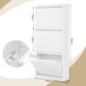 SZAFKA NA BUTY woltu 50 x 106 x 15 cm biały
