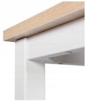 Stolik kawowy boczny prostokątny 45 x 25 x 63,6cm dąb jasny WOLTU