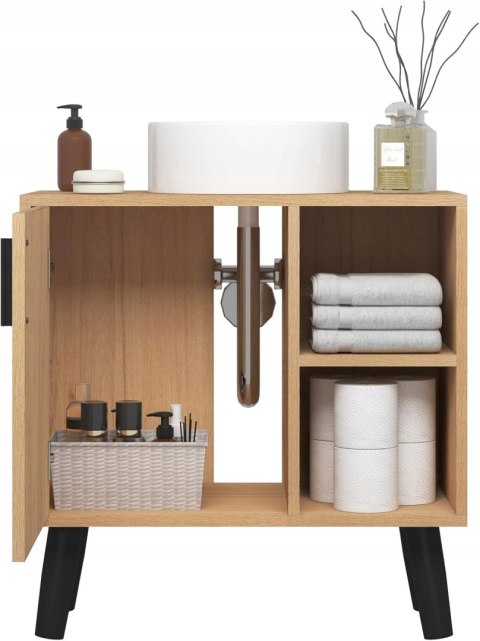 Szafka pod umywalkę Eugad 30 x 60 x 61 cm kolor jasny dąb Szafka pod umywalkę Eugad 30 x 60 x 61 cm kolor jasny dąb