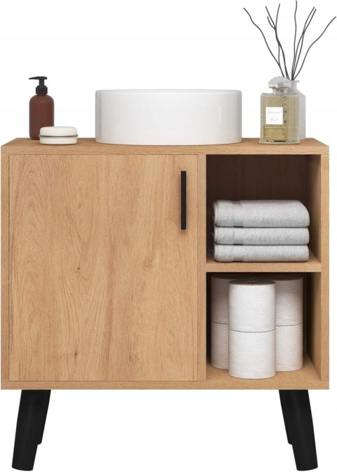 Szafka pod umywalkę Eugad 30 x 60 x 61 cm kolor jasny dąb Szafka pod umywalkę Eugad 30 x 60 x 61 cm kolor jasny dąb