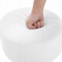 Taboret do makijażu toaletki tapicerowany Woltu biały 67 cm