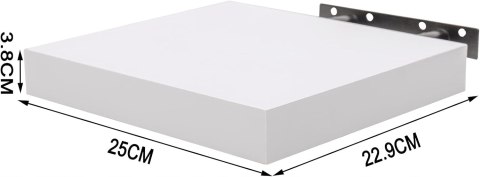 WOLTU Półka ścienna MDF 25 x 22,9 x 3,8cm biały WOLTU Półka ścienna MDF 25 x 22,9 x 3,8cm biały