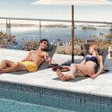 ZESTAW 2 SKŁADANYCH LEŻAKÓW plażowych WOLTU szare