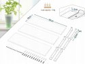 ZESTAW 3 PÓŁEK ściennych płyta MDF Eugad 60 x 20 cm biały