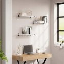 ZESTAW 3 PÓŁEK ściennych płyta MDF Eugad 60 x 20 cm biały