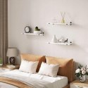 ZESTAW 3 PÓŁEK ściennych płyta MDF Eugad 60 x 20 cm biały