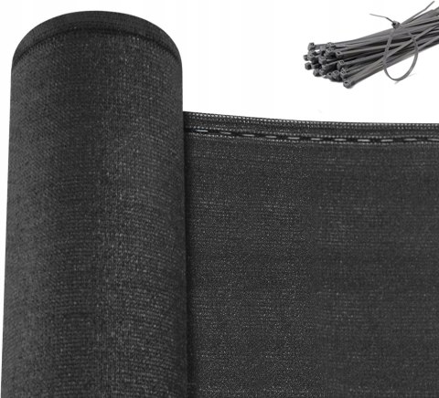 OSŁONA OGRODZENIOWA ekran zaciemniający 1,5 x 25 m 280 g/m² HDPE WOLTU
