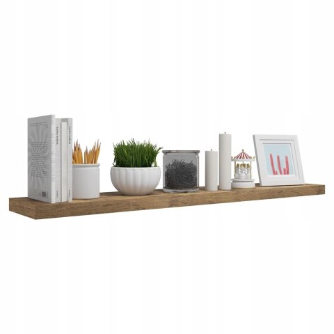 PÓŁKA ŚCIENNA WISZĄCA płyta MDF Woltu 110 x 22,9 x 3,8cm