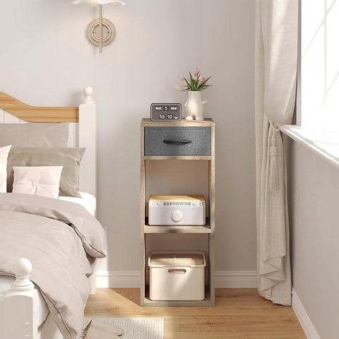 REGAŁ NA KSIĄŻKI z 3 poziomami WOLTU 32,4 x 80 x 30 cm, jasny dąb