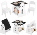 STOLIK I 2 KRZESEŁKA do pokoju dziecięcego WOLTU biały