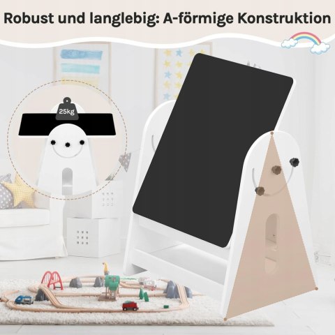 STOLIK I 2 KRZESEŁKA do pokoju dziecięcego WOLTU biały