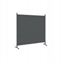 Ścianka Woltu parawan ciemny szary tworzywo sztuczne 180 x 177 x 177cm