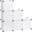 Szafka na buty modułowa Woltu 96 x 96 x 30 cm biały