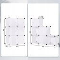 Szafka na buty modułowa Woltu 96 x 96 x 30 cm biały