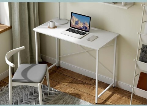 BIURKO stolik komputerowy Woltu 50 x 100 x 75 cm biały