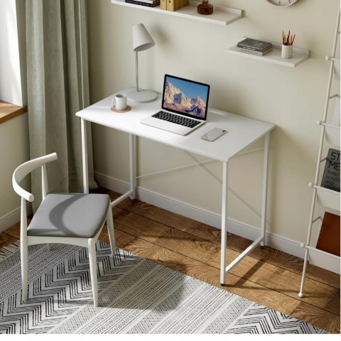 BIURKO stolik komputerowy Woltu 50 x 100 x 75 cm biały