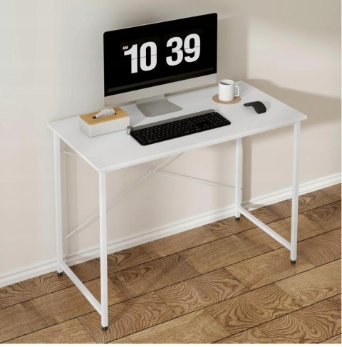 BIURKO stolik komputerowy Woltu 50 x 100 x 75 cm biały