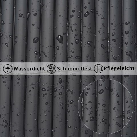 MATA MASKUJĄCA z PCW 120 x 400 cm ogrodzenie balkonowe z opaskami kablowymi