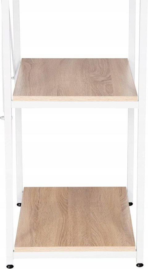 OTWARTY WIESZAK NA UBRANIA WOLTU 60 cm x 167 cm x 40 cm biały jasnydąb