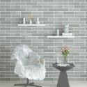 PÓŁKA ŚCIENNA LEWITUJĄCA zestaw 2 szt. płyta MDF Woltu 80 x 23 cm biały