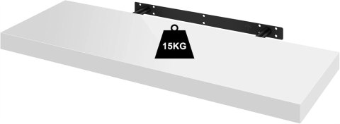 PÓŁKA ŚCIENNA lewitująca ścienna WOLTU 60x22,9x3,8 biała