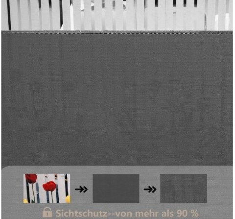 SIATKA OSŁONA Cieniująca Maskująca 1,2 X20 m ANTRACYT 180 g/m² SZARA