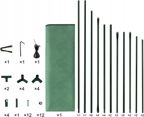 SZKLARNIA FOLIOWA WOLTU z folii 130 g/m, PE półprzezroczysta szklarnia