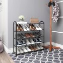 Szafka na buty Woltu 79 x 79 x 19,5 cm grafit 5 półek