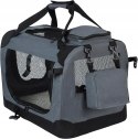 Transporter materiałowy dla psa kota Eugad szary L/XL 91 cm x 64 cm 64 cm