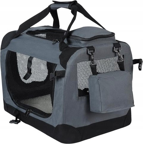 Transporter materiałowy dla psa kota Eugad szary L/XL 91 cm x 64 cm 64 cm