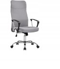 FOTEL OBROTOWY KRZESŁO BIUROWE YAHEETECH szare jasne