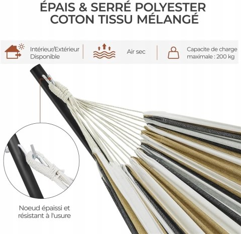 HAMAK ze stelażem kempingowy dla 1-2 osób do 205 kg