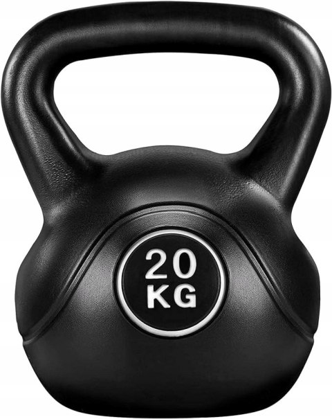 KETTLEBELL ciężarek Yaheetech 20 kg czarny