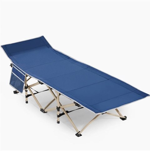 ŁÓŻKO POLOWE 186 cm x 66 cm niebieskie YAHEETECH