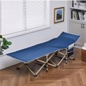 ŁÓŻKO POLOWE 186 cm x 66 cm niebieskie YAHEETECH