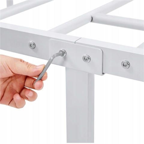 Łóżko rama metalowa Yaheetech Łóżka 90x200 biały Łóżko rama metalowa Yaheetech Łóżka 90x200 biały