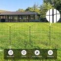 OGRODZENIE DLA PSÓW z siatki metalowej 5 paneli 70 × 78 cm WOLTU