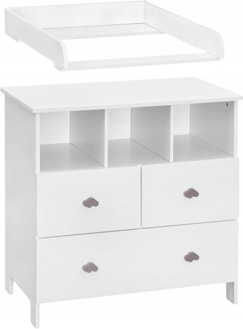 PRZEWIJAK Dla Dziecka Nakładany na Meble WOLTU 80 x 60 cm Biały